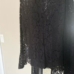 Black Lace Women's Blouse